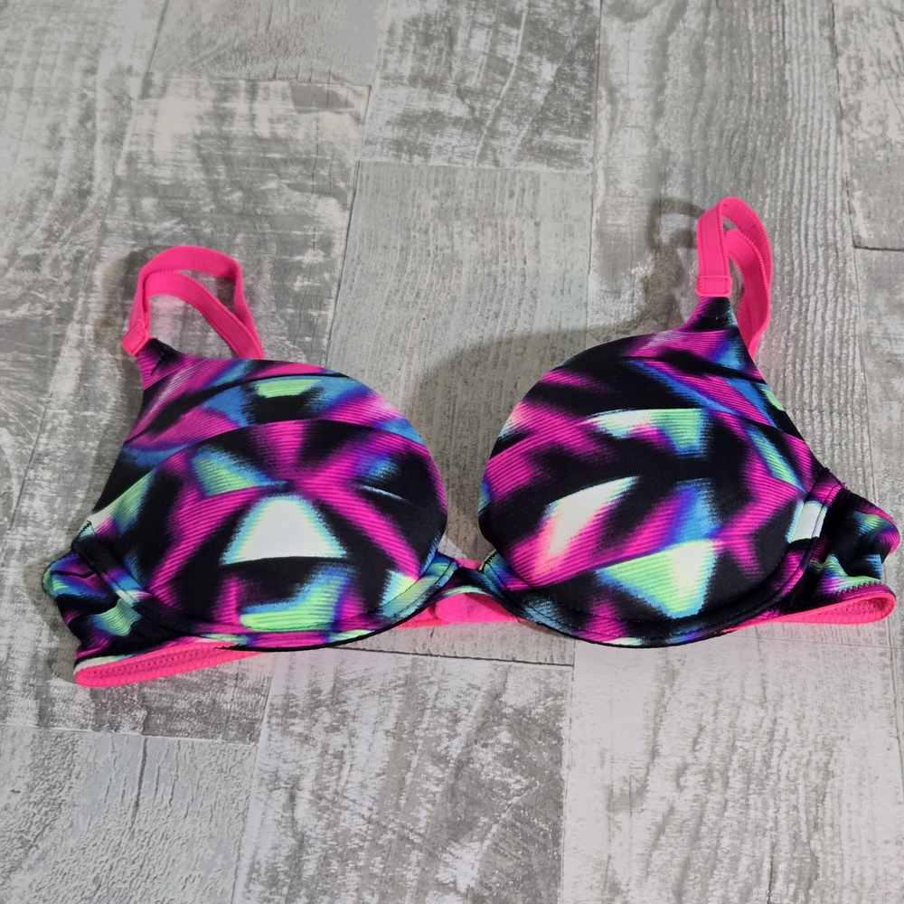PINK Victoria's Secret Neon Multicolor Bra